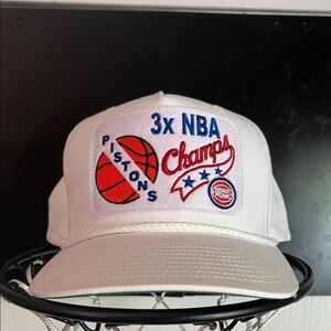 Mitchell & Ness White NBA Champs Hat